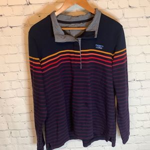 LLBean Women's Soft Cotton Rugby, Striped Polo